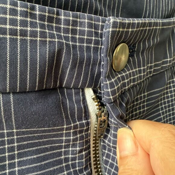 Rare Lululemon Blue Plaid Zip Fly Shorts 34 10.25” Inseam - Picture 3 of 8